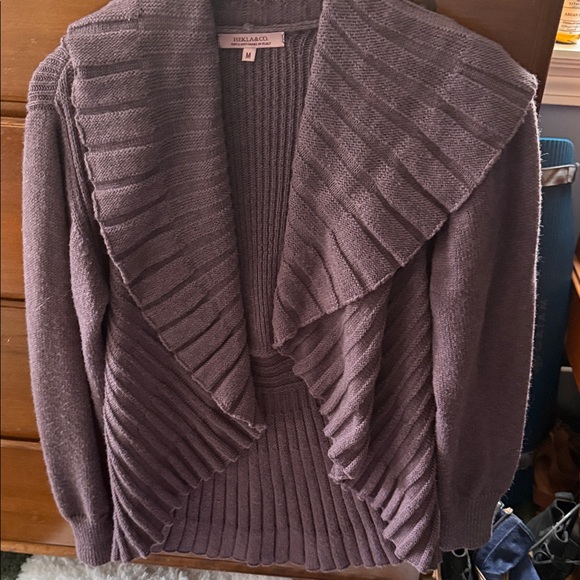 Hekla & Co Sweaters - Jessica London Women's Purple Cardigan